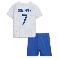 Dres Francúzsko Antoine Griezmann #7 Preč pre deti MS 2022 Krátky Rukáv (+ trenírky)